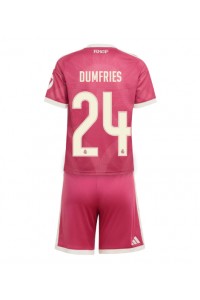 Real Madrid Denzel Dumfries #24 Jalkapallovaatteet Lasten Kolmas peliasu 2026-27 Lyhythihainen (+ Lyhyet housut)